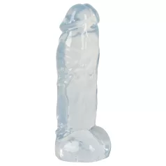 Crystal Clear Big Dong - didelis želinis dildo (21,5 cm)