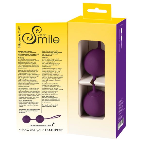 SMILE XXL Balls - didelis geišos kamuoliukas - violetinis
