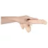 You2Toys - Europos mylėtojas - dildo su sėklidėmis - vidutinis (natūralios spalvos)