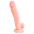 Medicininis - silikono dildo (18cm) - natūralus