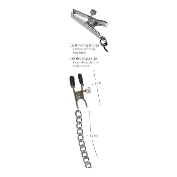 Grandinė - spenelių spaustukai - reguliuojami