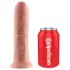 King Cock - diržinis dildo - 20 cm - kūno spalvos