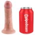 King Cock Strap-on 6 - prisegiama dildo - natūrali spalva