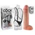 King Cock Strap-on 11 - tuščiaviduris strap-on dildo su diržais (28 cm)