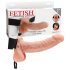 Fetišo prisegamas dildo 7 - natūralios spalvos