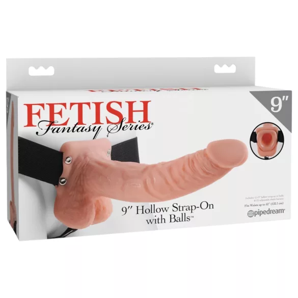 Fetish Strap-on 9 - prisegamas dildo - natūralios spalvos