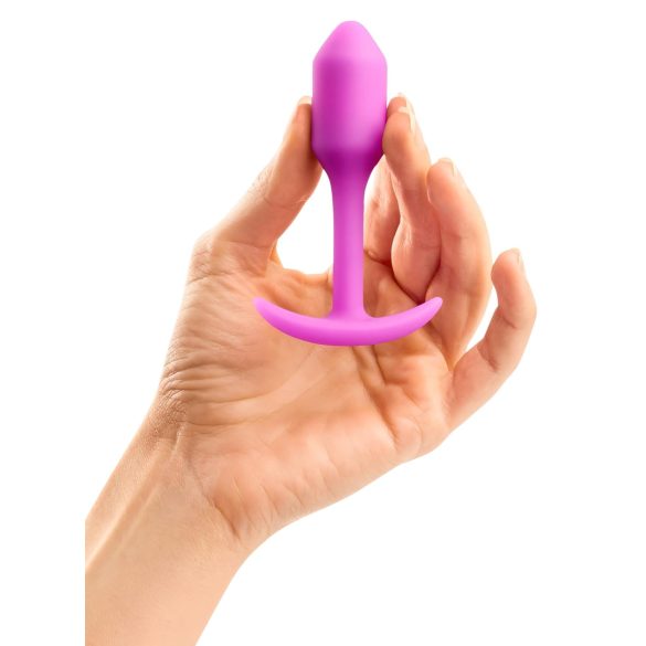 b-vibe Snug Plug 1 - analinis kaištis su vidiniu svoriu 55g - rožinis