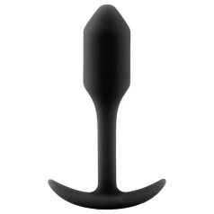   b-vibe Snug Plug 1 - analinis kaištis su vidiniu svoriu (55g) - juodas