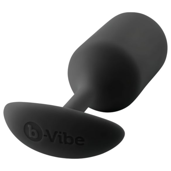 b-vibe - analinis kaištis su 2 kamuoliukais - 180g - juodas