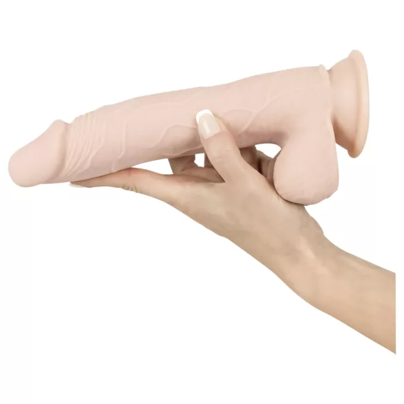 Nature Skin - prilimpantis, realistiškas dildo (natūralus, vidutinis)