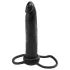 analfantasy - dirželis analinis dvigubas dildo - juodas