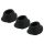 Womanizer Premium M pakaitos gaubtų rinkinys - juodas (3 vnt.)
