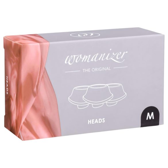 Womanizer Premium M - atsarginis siurbimo dangtelių komplektas - juodas (3 vnt.)