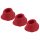 Womanizer Premium M - papildomas siurbiamojo dangtelio rinkinys - raudonas (3 vnt.)