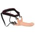 You2Toys - Strap-on - prisegamas, tuščiaviduris dildo (didelis) - natūralus
