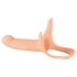 You2Toys - Strap-on - prisegamas, tuščiaviduris dildo (didelis) - natūralus