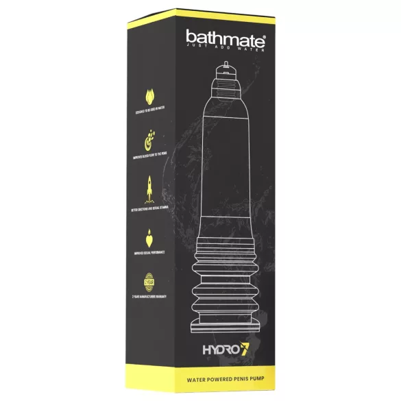 Bathmate Hydro7 - hidraulinė penio pompa (skaidri)