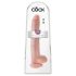 King Cock 14 išraiškingas didelis dildo (35cm) - natūralus