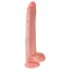 King Cock 14 išraiškingas didelis dildo (35cm) - natūralus