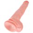 King Cock 14 išraiškingas didelis dildo (35cm) - natūralus