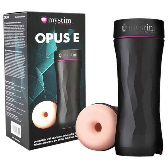 mystim Opus E Donut - elektro masturbatorius (natūrali-juoda)