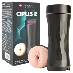   mystim Opus E - elektrostimuliacinė dirbtinė vagina - natūrali/juoda