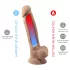 Silexd 7 - dildo su siurbtuku - 17,5 cm - kūno spalvos