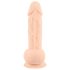 Silexd 9,5 - siurbtuko dildo - 24 cm (natūrali)