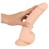 Silexd 9,5 - siurbtuko dildo - 24 cm (natūrali)