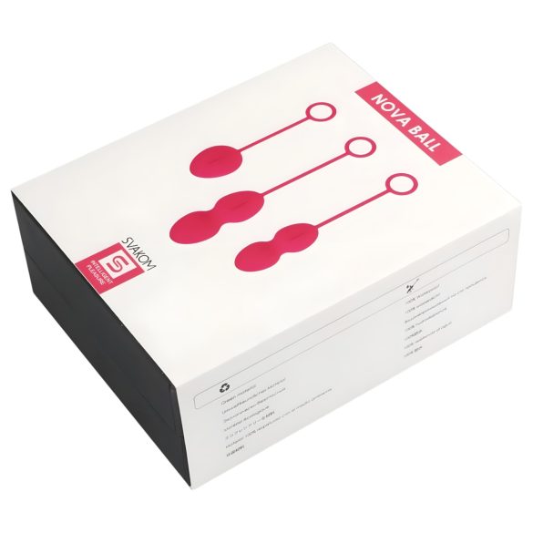 Svakom Nova - geišos kamuoliukų rinkinys - 3 dalių - raudonas