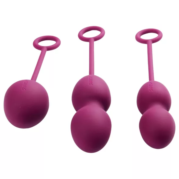 Svakom Nova - geiša kamuoliukų rinkinys 3 vnt - violetinė