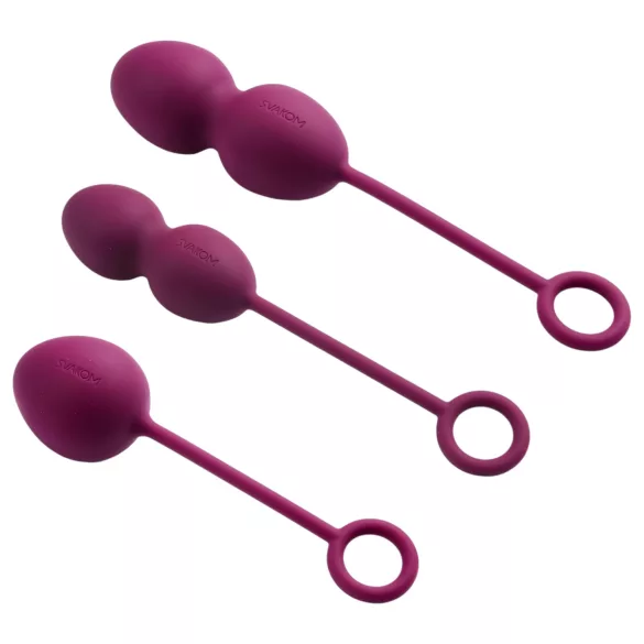 Svakom Nova - geiša kamuoliukų rinkinys 3 vnt - violetinė
