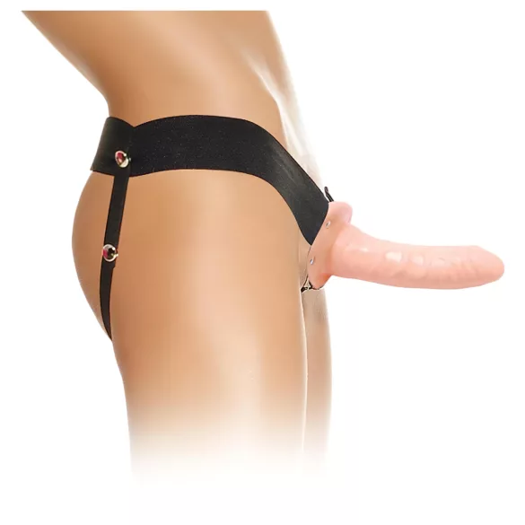 Pipedream - Fetish Strap-On 6 - prisegamas, tuščiaviduris dildo (natūralios spalvos)