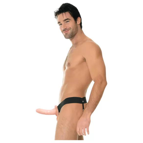 Pipedream - Fetish Strap-On 6 - prisegamas, tuščiaviduris dildo (natūralios spalvos)