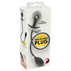   You2Toys - analinis kaištis su rutuliukais, pumpuojamas - juodas