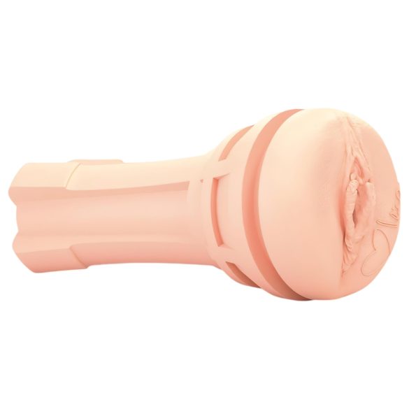 mystim OPUS Mica - realistiška dirbtinė makštis masturbatorius - natūrali/juoda