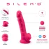 Silexd 7 - prilimpantis, su kapšeliu dildo - 17,5 cm (rožinis)