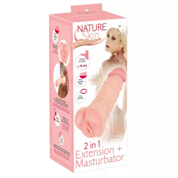 Nature Skin - masturbatorius ir penio mova - natūrali spalva