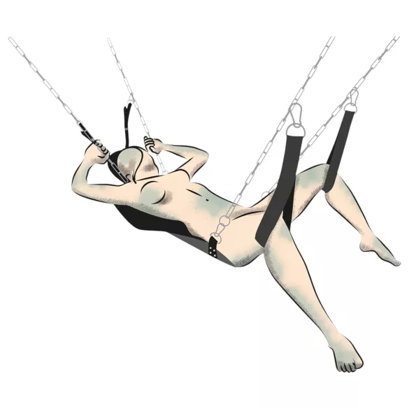 You2Toys - sekso sūpynės - juoda