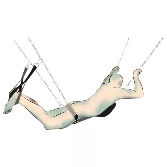 You2Toys - sekso sūpynės - juoda