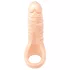 Realistixxx - dvigubas realistiškas dildo su penio žiedu - kūno spalvos