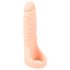 Realistixxx Double F - tikroviškas dildo su penio žiedu (natūrali spalva)