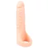 Realistixxx - dvigubas realistiškas dildo su penio žiedu - kūno spalvos