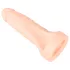 Realistixxx - dvigubas realistiškas dildo su penio žiedu - kūno spalvos