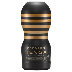 TENGA Premium Strong - vienkartinis masturbatorius - juodas