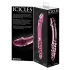 Icicles No. 57 - stiklinis dvigubas dildo su peniu - rožinis