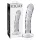 Icicles No. 62 - stiklinis dildo su peniu - skaidrus