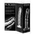 Icicles No. 62 - stiklinis dildo su peniu - skaidrus