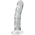 Icicles No. 62 - stiklinis dildo su peniu - skaidrus
