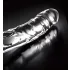 Icicles No. 62 - stiklinis dildo su peniu - skaidrus